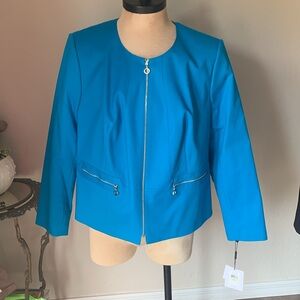 Calvin Klein blue dress blazer suit jacket 18W new with tags